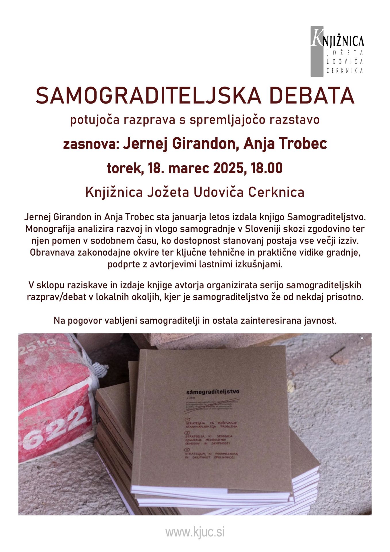 Samograditeljstvo - debata z Jernejem Girandonom in Anjo Trobec
