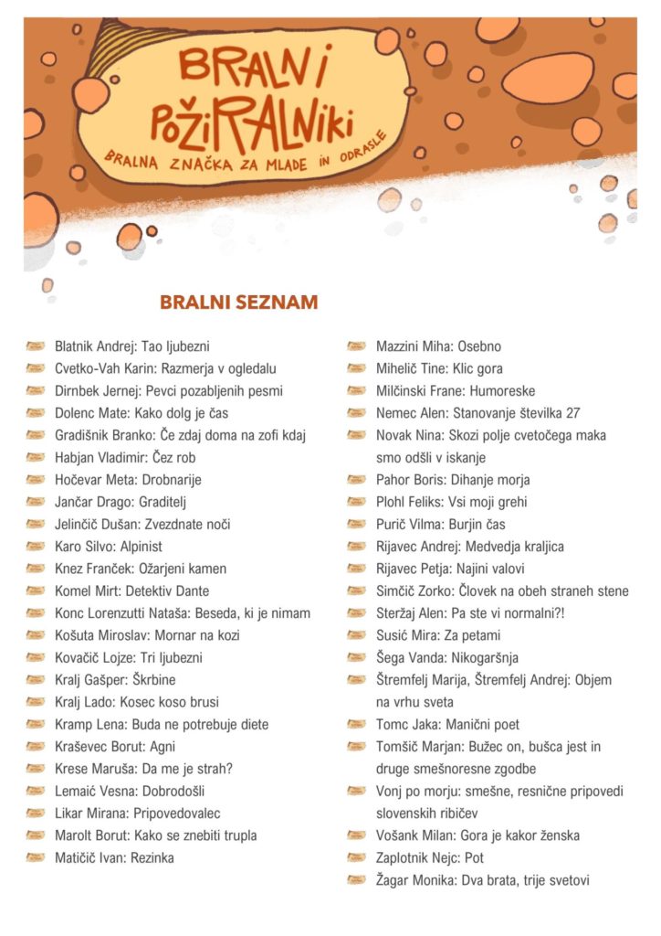 SEZNAM KONCNI str1 724x1024 - Bralni požiralniki, bralna značka za mlade in odrasle