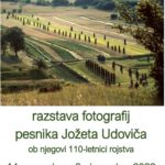 Razstava fotografij pesnika Jožeta Udoviča ob njegovi 110-letnici rojstva