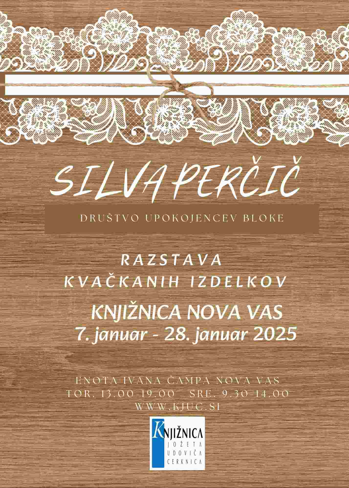Razstava kvačkanih izdelkov Silve Perčič