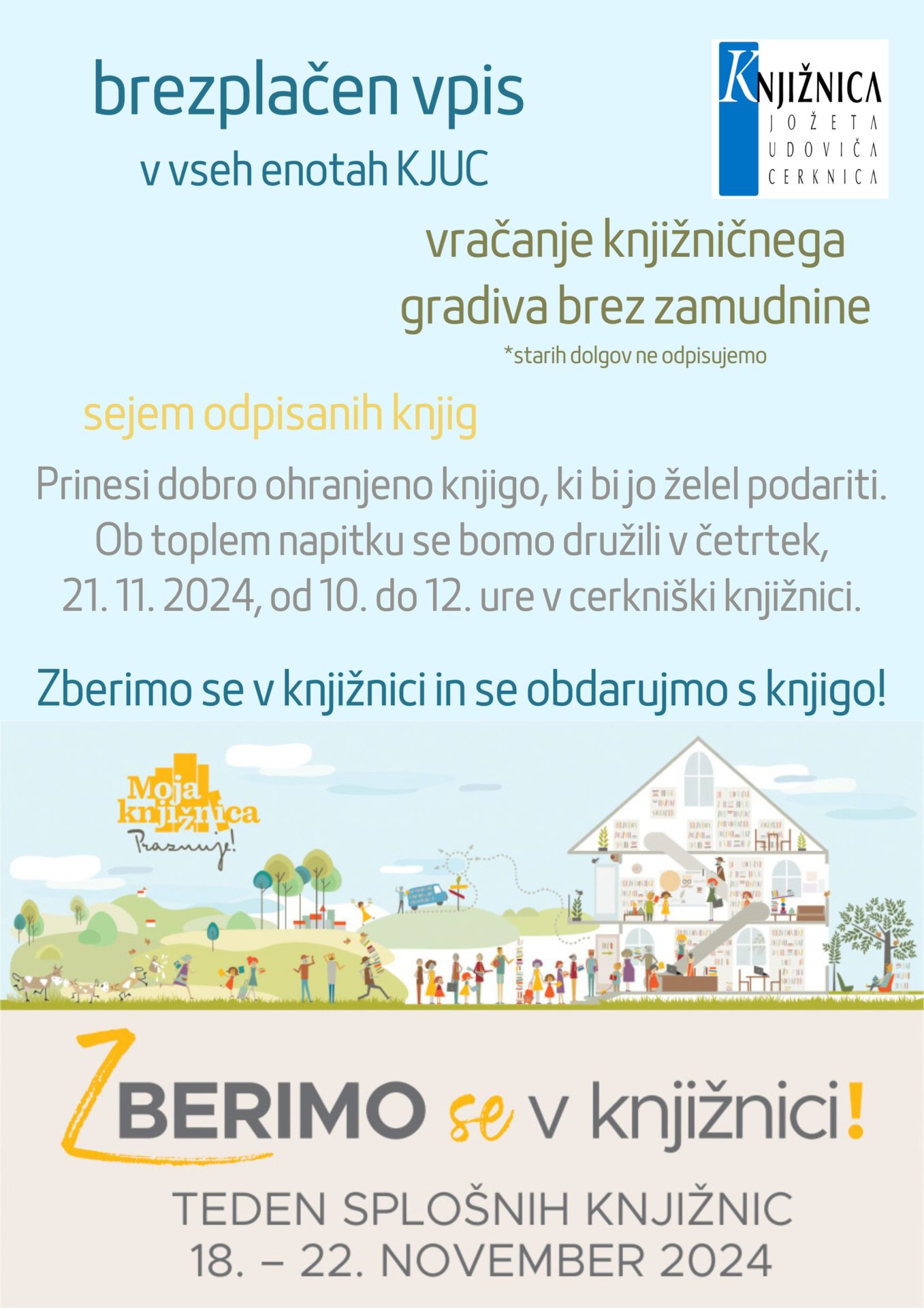 Zberimo se v knjižnici in se obdarujmo s knjigo!