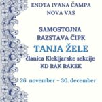 Tanja Žele - razstava klekljanih čipk