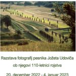 Razstava fotografij pesnika Jožeta Udoviča ob njegovi 110-letnici rojstva