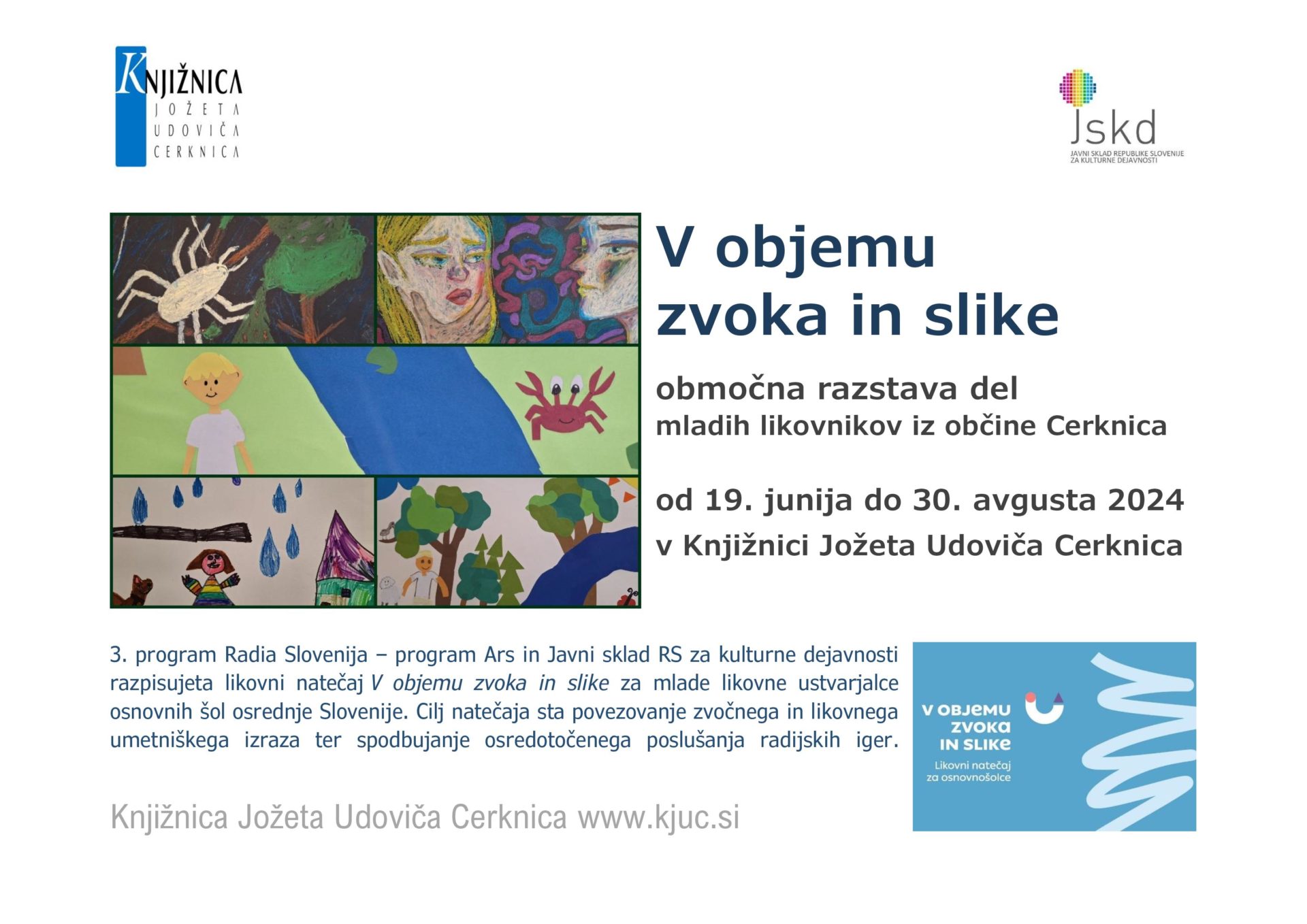 V objemu zvoka in slike - območna razstava del mladih likovnikov iz občine Cerknica