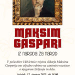 Maksim Gaspari: Iz naroda za narod - razstava v počastitev 140-letnice rojstva