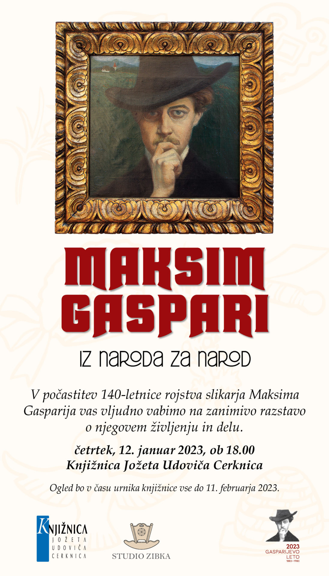 Maksim Gaspari: Iz naroda za narod - razstava v počastitev 140-letnice rojstva