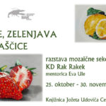 Sadje, zelenjava, slaščice - razstava mozaične sekcije KD Rak Rakek