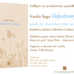 Vanda Šega: Odpotovanja - predstavitev pesniške zbirke