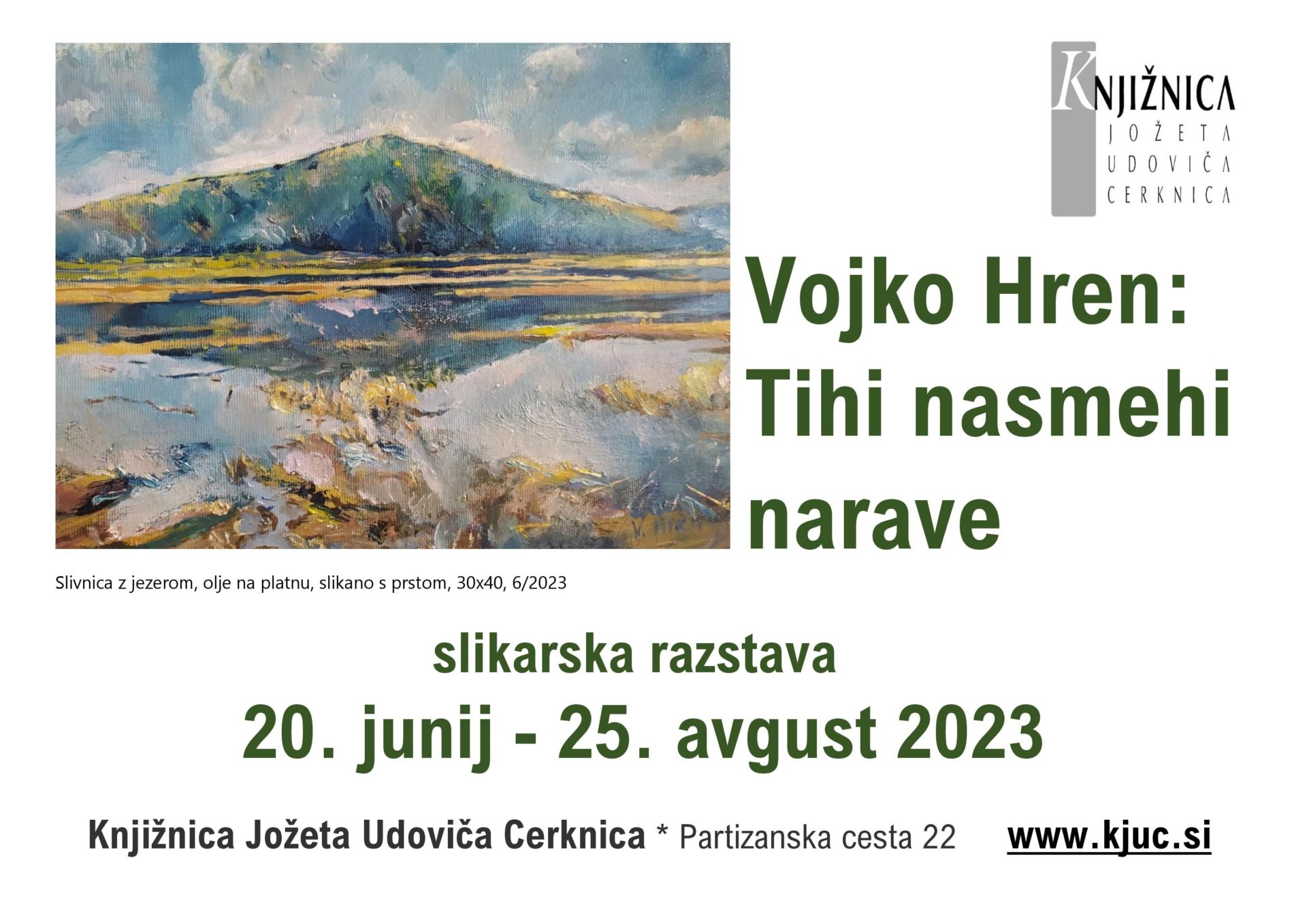 Vojko Hren: Tihi nasmehi narave - slikarska razstava