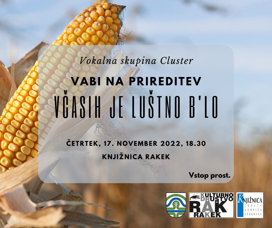 Vokalna skupina Cluster - Včasih je luštno b'lo