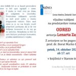 Lenart Zajc: Odred - predstavitev romana