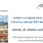 Otvoritev razstave Likovne sekcije KD Rak Rakek