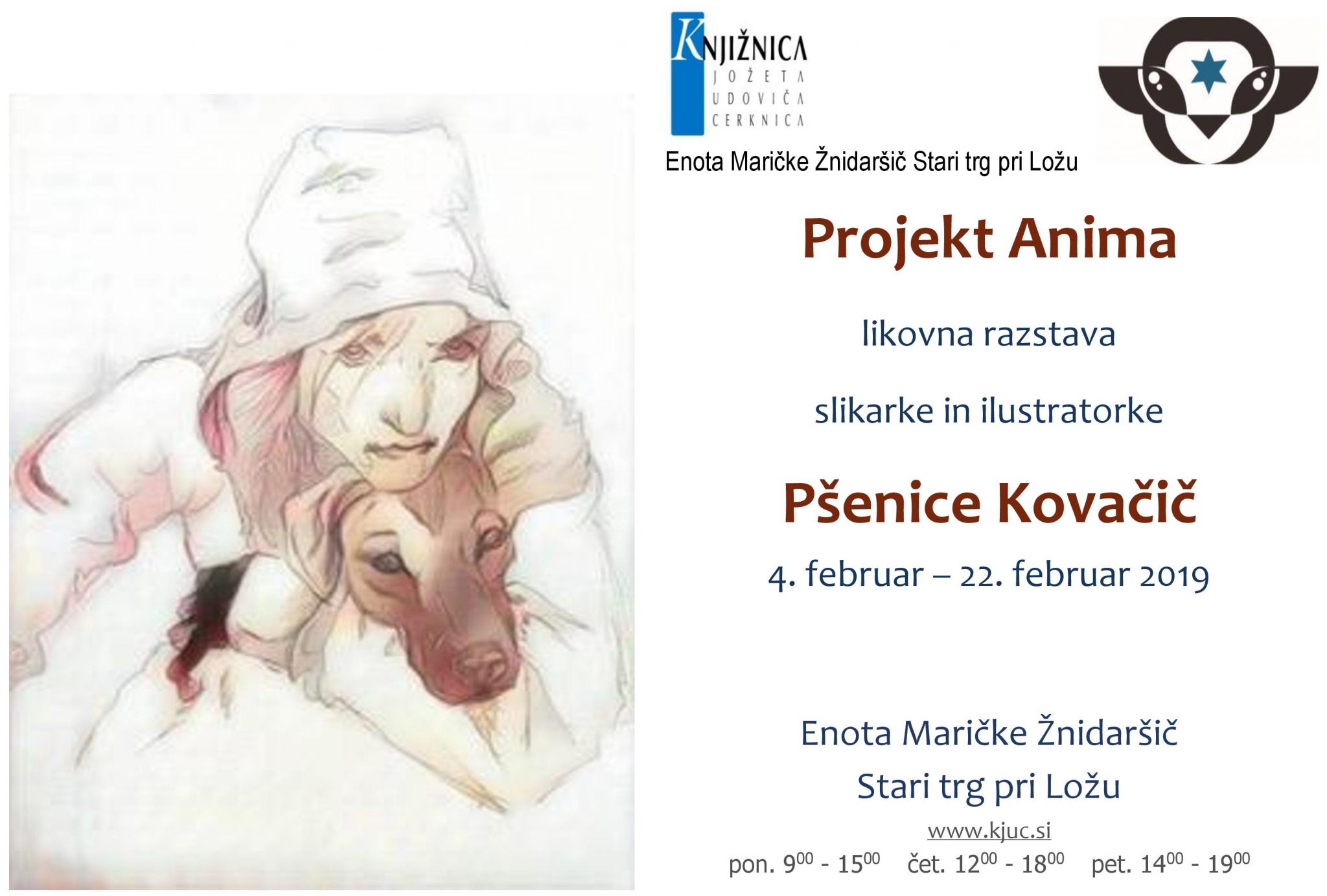 Projekt Anima - likovna razstava slikarke in ilustratorke Pšenice Kovačič