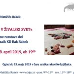 Odprtje razstave - Pogled v živalski svet - sekcije Mozaik KD Rak Rakek