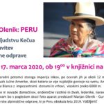 ODPOVEDANO – Marjan Olenik - Peru: obisk pri ljudstvu Kečua in predstavitev alpinistične odprave