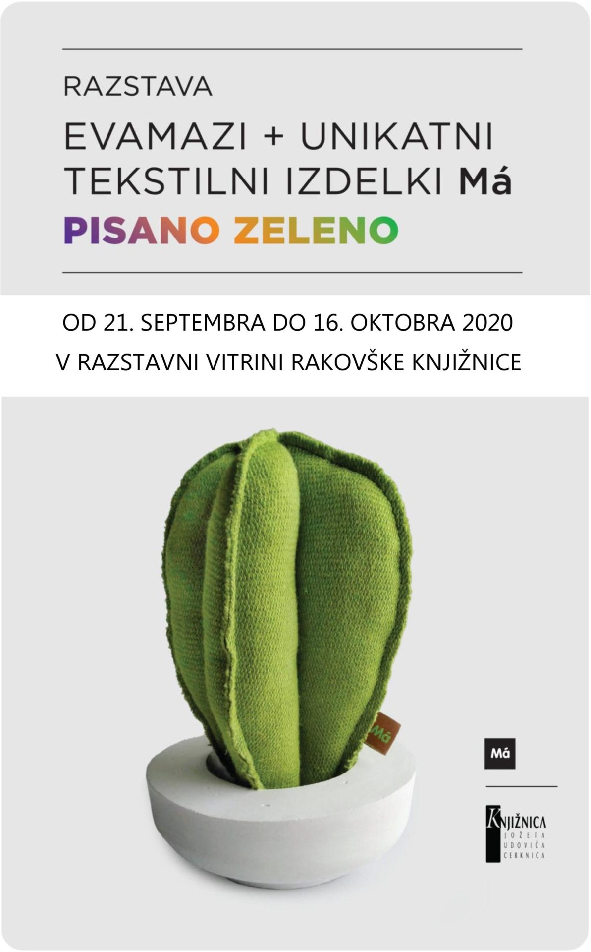 Pisano zeleno – razstava oblikovalke Eve Mazi