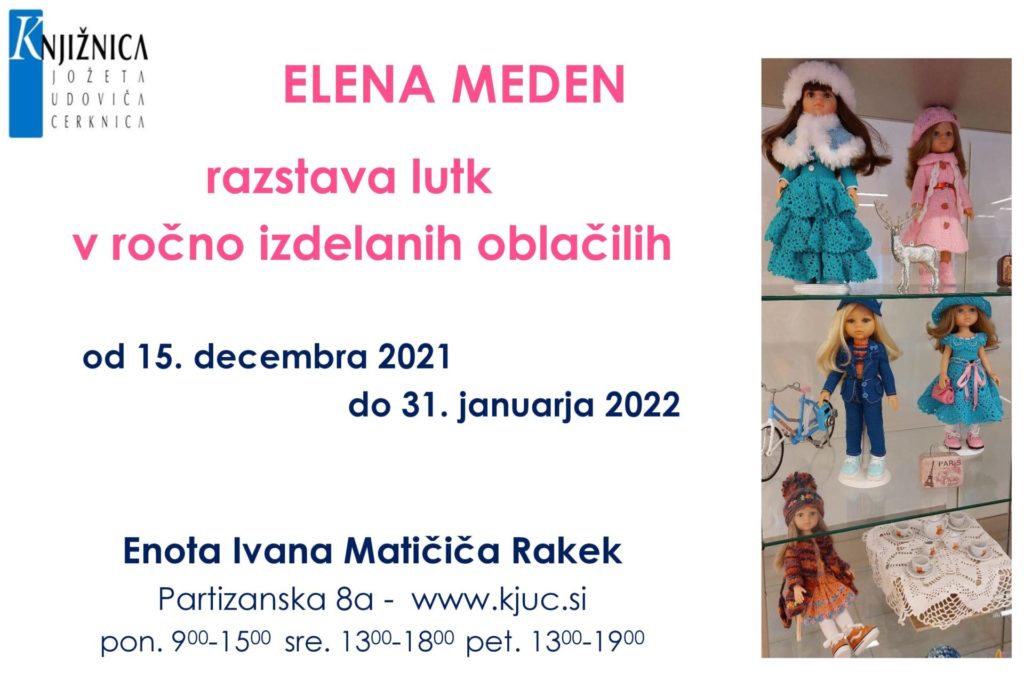 Elena Meden - razstava lutk v ročno izdelanih oblačilih