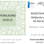 Pomladno veselje - razstava čipk Klekljarske sekcije KD Rak Rakek