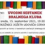 Uvodni sestanek bralnega kluba
