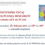Počitniški tečaj izdelovanja mozaikov za otroke od 8. do 15. leta - Cerknica