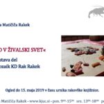 Pogled v živalski svet – razstava sekcije Mozaik KD Rak Rakek