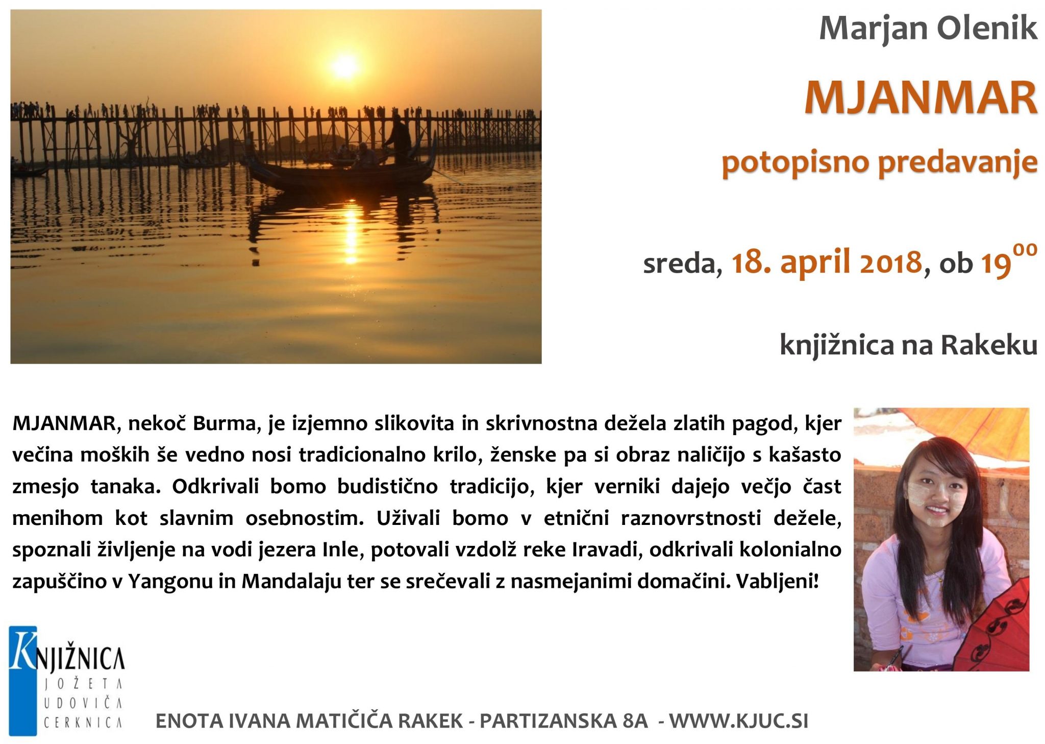 Marjan Olenik: Mjanmar - potopisno predavanje