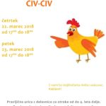 Čiv-čiv pravljična urica z ustvarjalno delavnico za otroke od 4. leta dalje