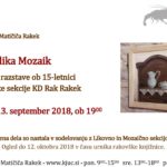 Čipka Slika Mozaik - otvoritev razstave