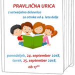 Pravljična urica z ustvarjalno delavnico za otroke od 4. leta dalje – Rakek