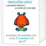 Pravljična urica z ustvarjalno delavnico za otroke od 4. leta dalje – Rakek