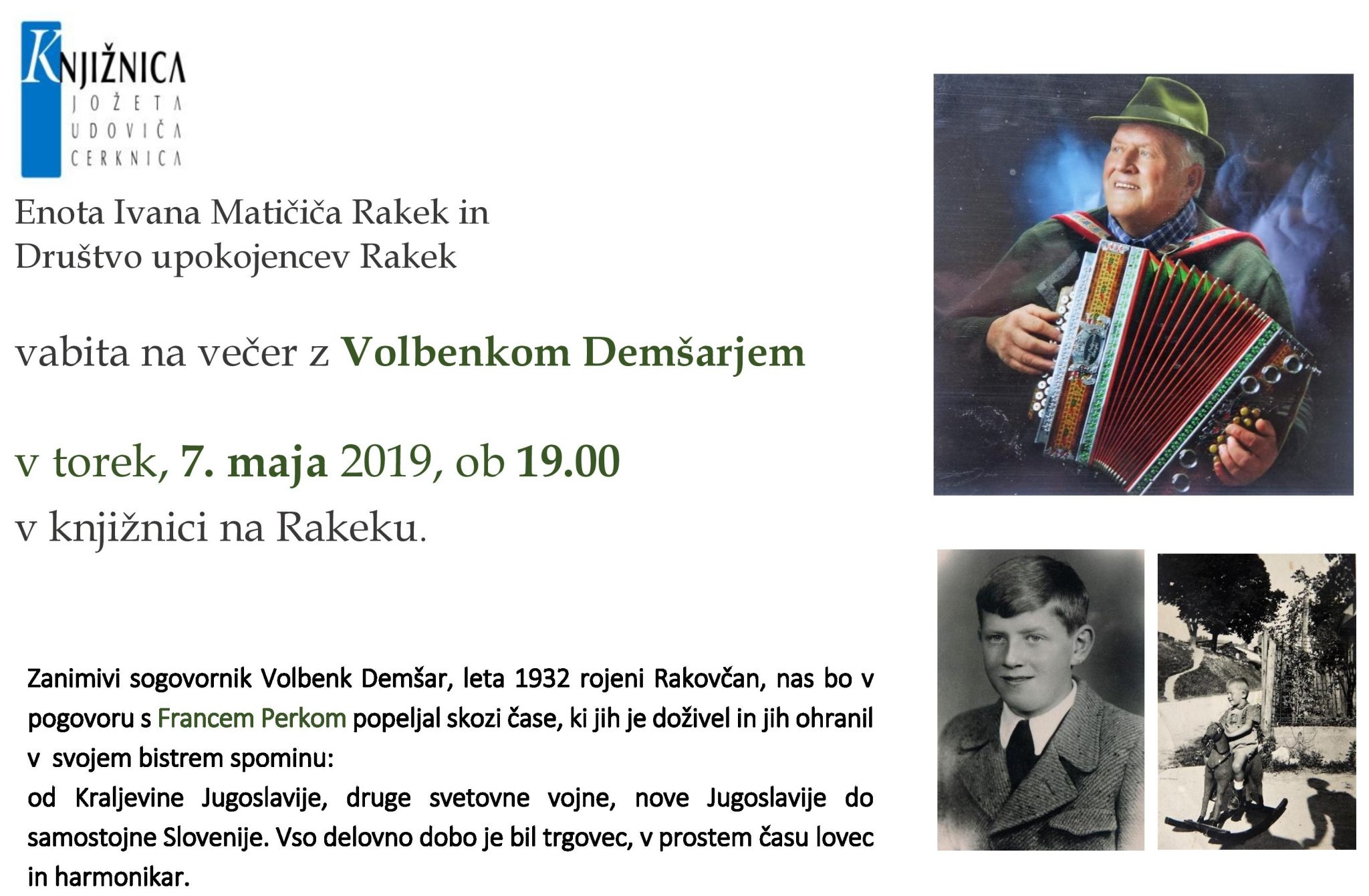 Večer z Volbenkom Demšarjem