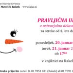 Pravljična urica z ustvarjalno delavnico za otroke od 4. leta dalje – Rakek