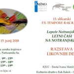 13. slikarski Ex-tempore Rak Rakek – razstava likovnih del
