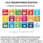 Cilji trajnostnega razvoja - mobilna izobraževalna razstava