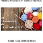 Marinka Ivančič - razstava kvačkanih in pletenih izdelkov