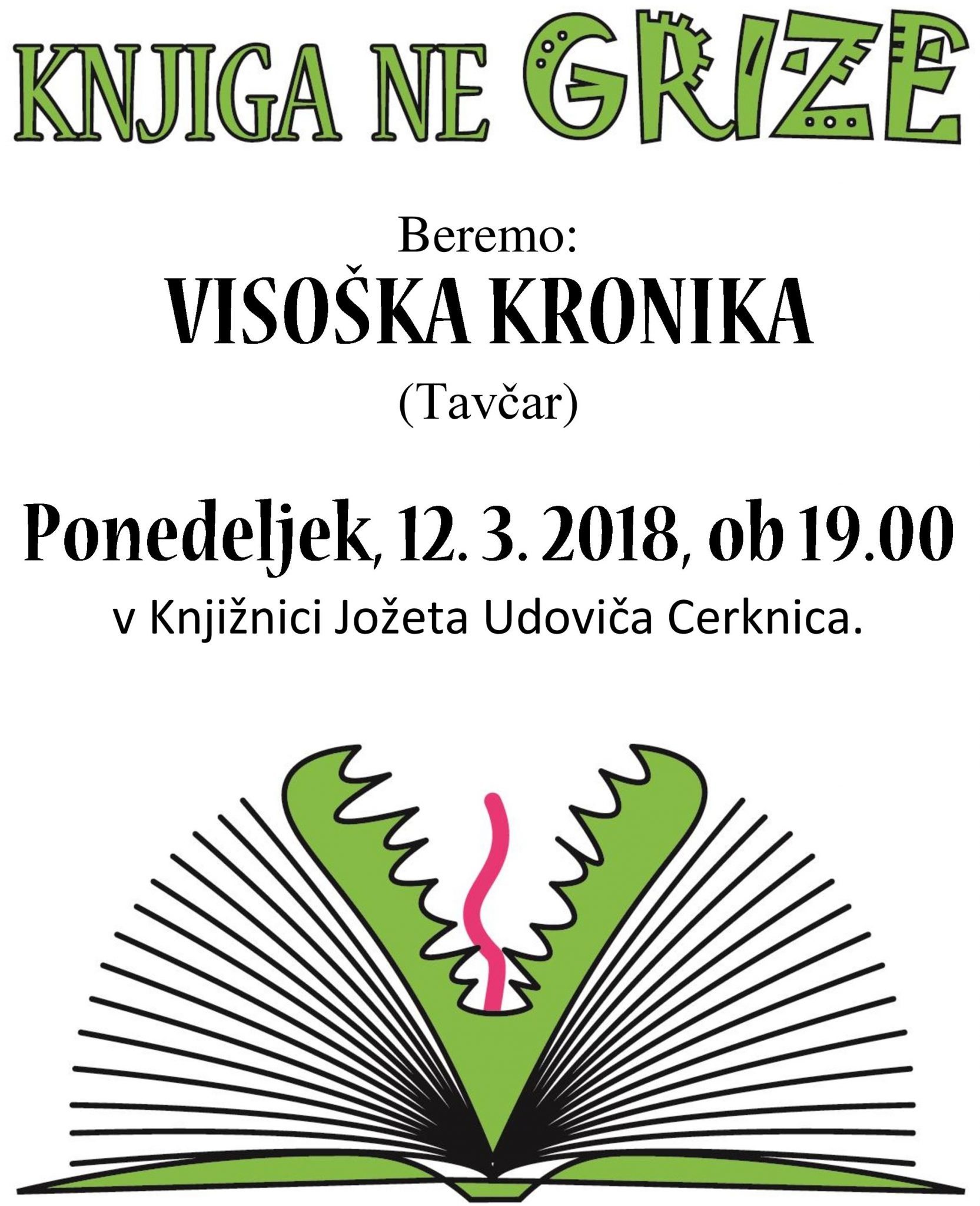 Knjiga ne grize: I. Tavčar – Visoška kronika