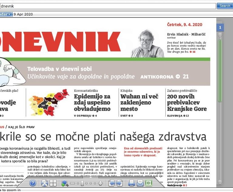 Najnovejši Dnevnik, Nedeljski Dnevnik in Večer preberite na spletu