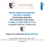 Predstavitev zbornika ob stoletnici Amaterskega gledališča DPD »Svoboda« Loška dolina