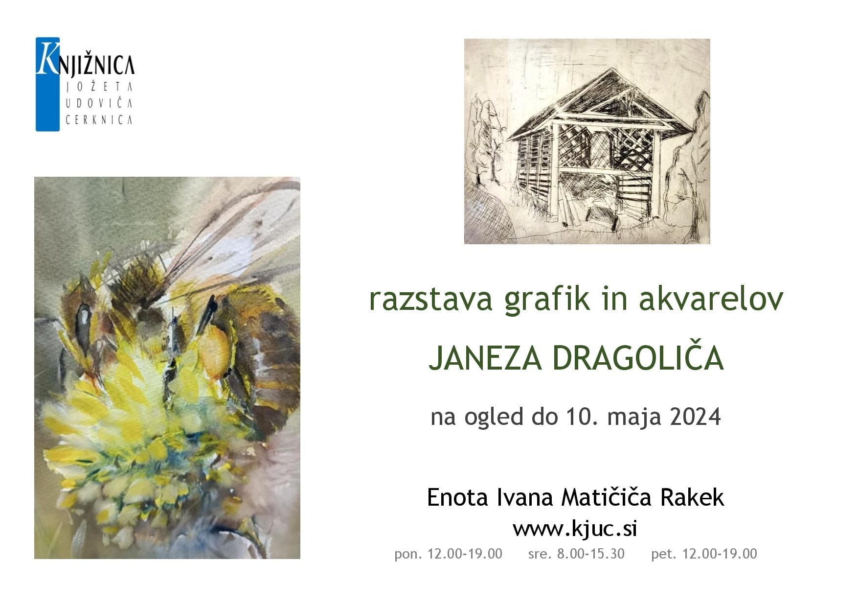 Janez Dragolič - razstava grafik in akvarelov