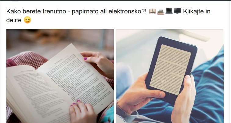 Anketa – tiskana ali elektronska knjiga