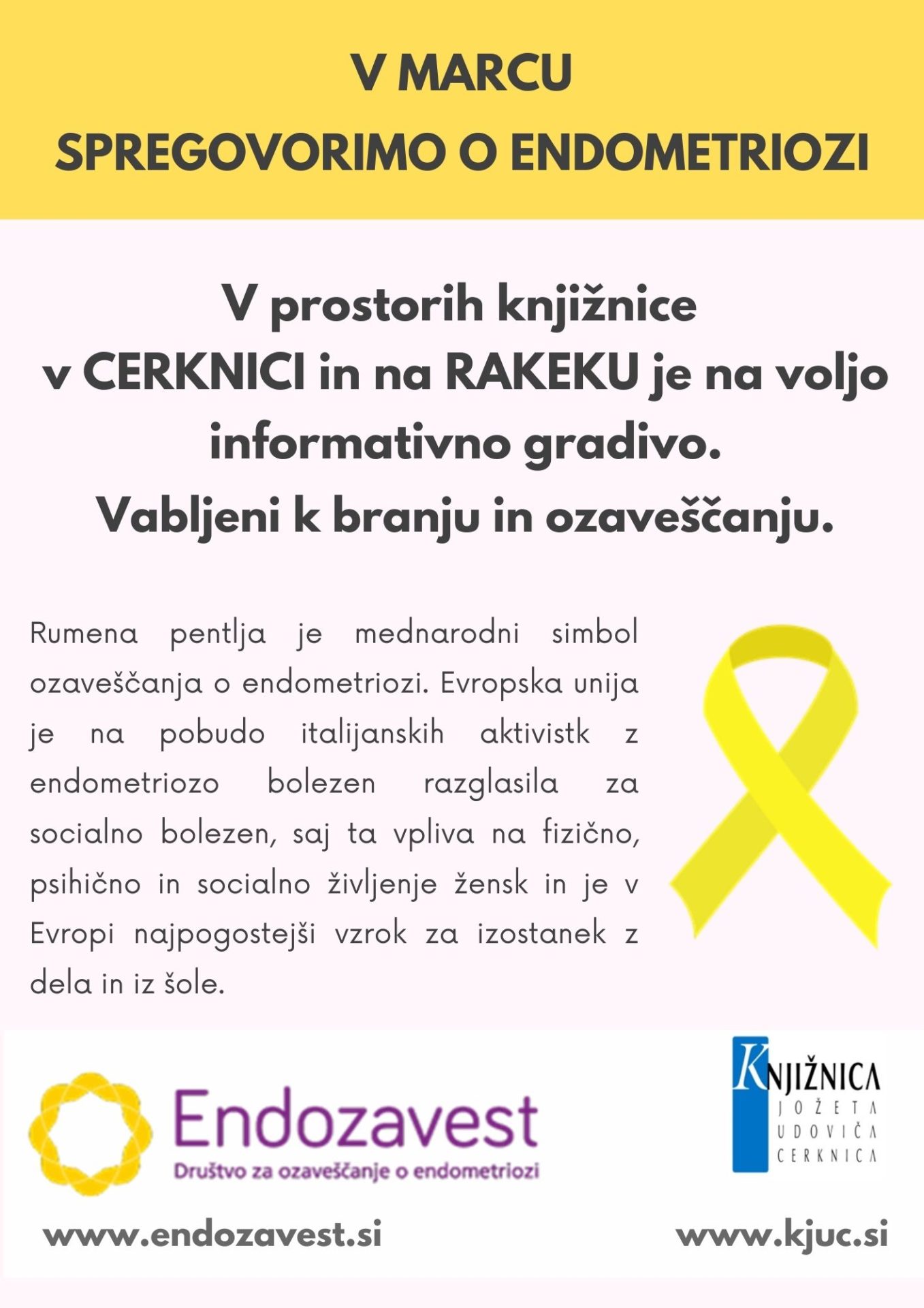 Spregovorimo o endometriozi - informativna razstava na Rakeku