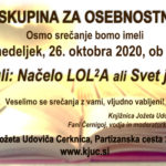 ODPOVEDANO Srečanje Bralne skupine za osebnostni razvoj