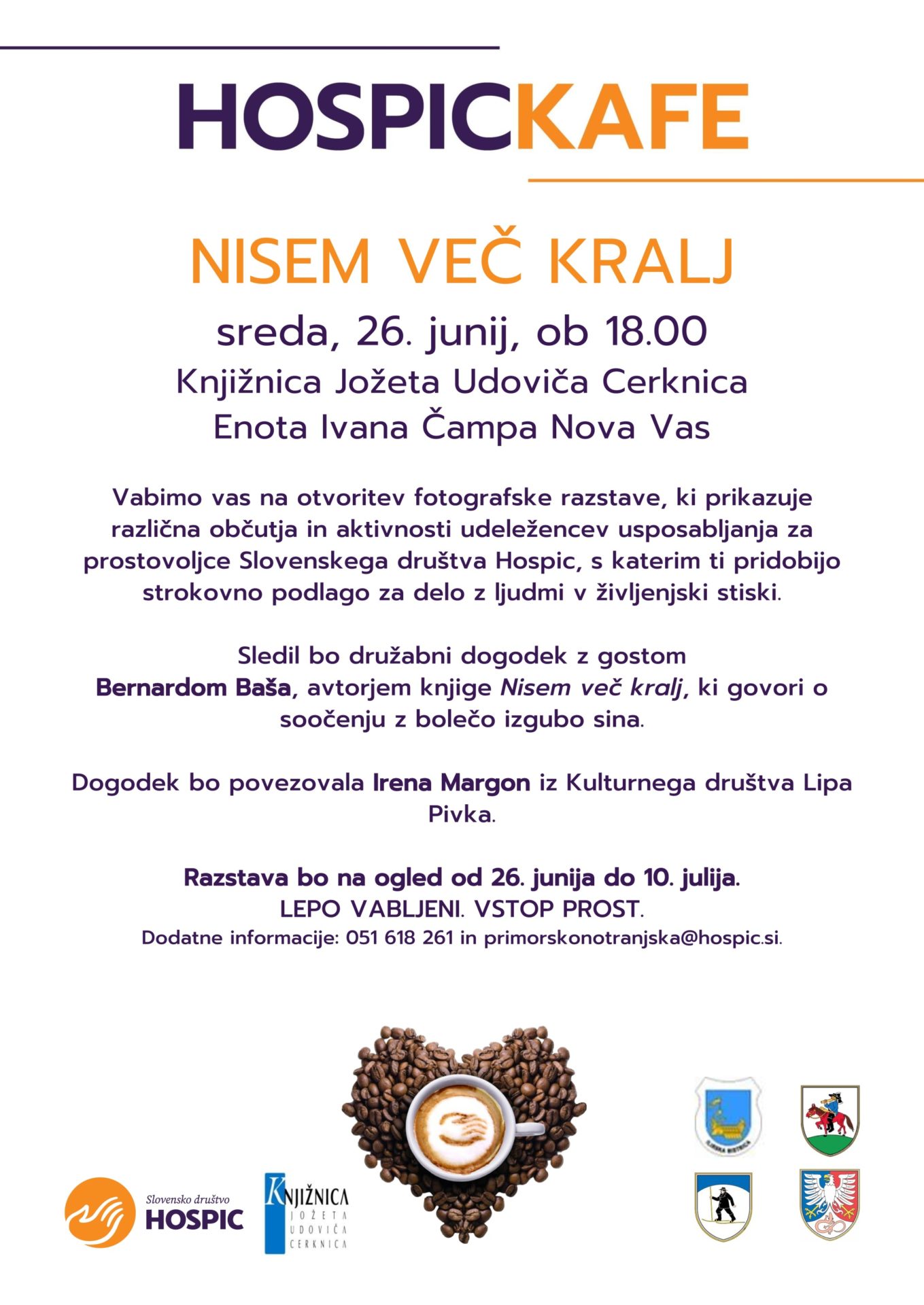 Hospickafe: Nisem več kralj