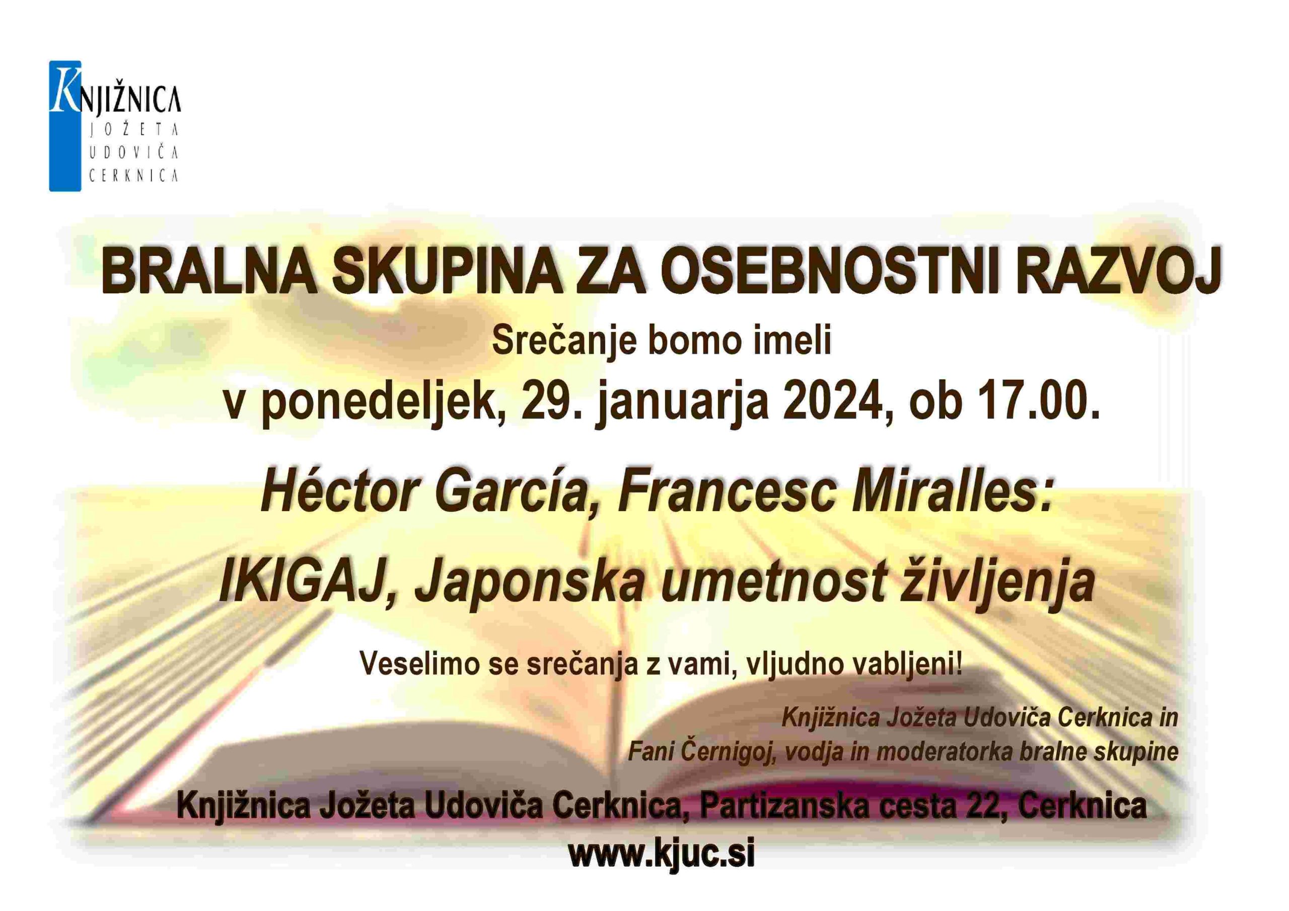 Srečanje Bralne skupine za osebnostni razvoj