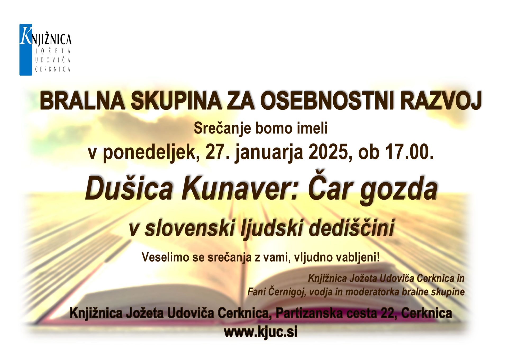 Srečanje Bralne skupine za osebnostni razvoj