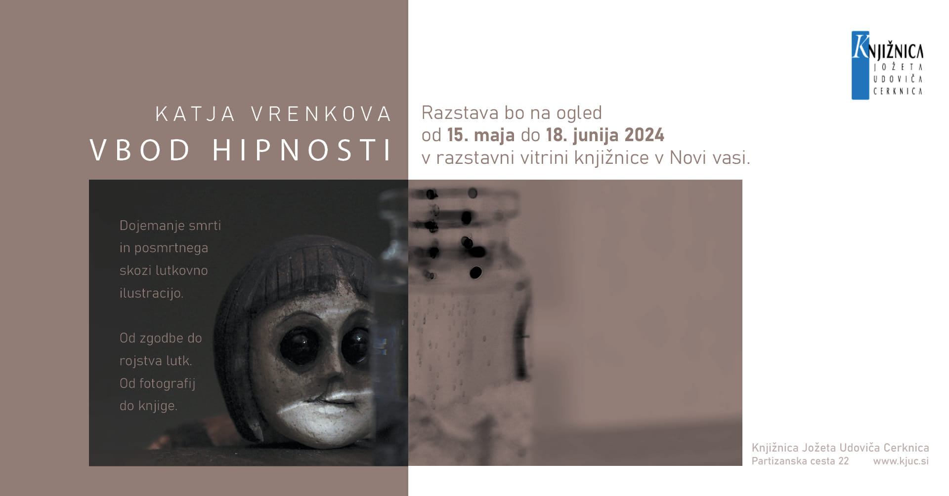 Katja Vrenkova: Vbod hipnosti - razstava lutkovnih ilustracij iz avtorske knjige