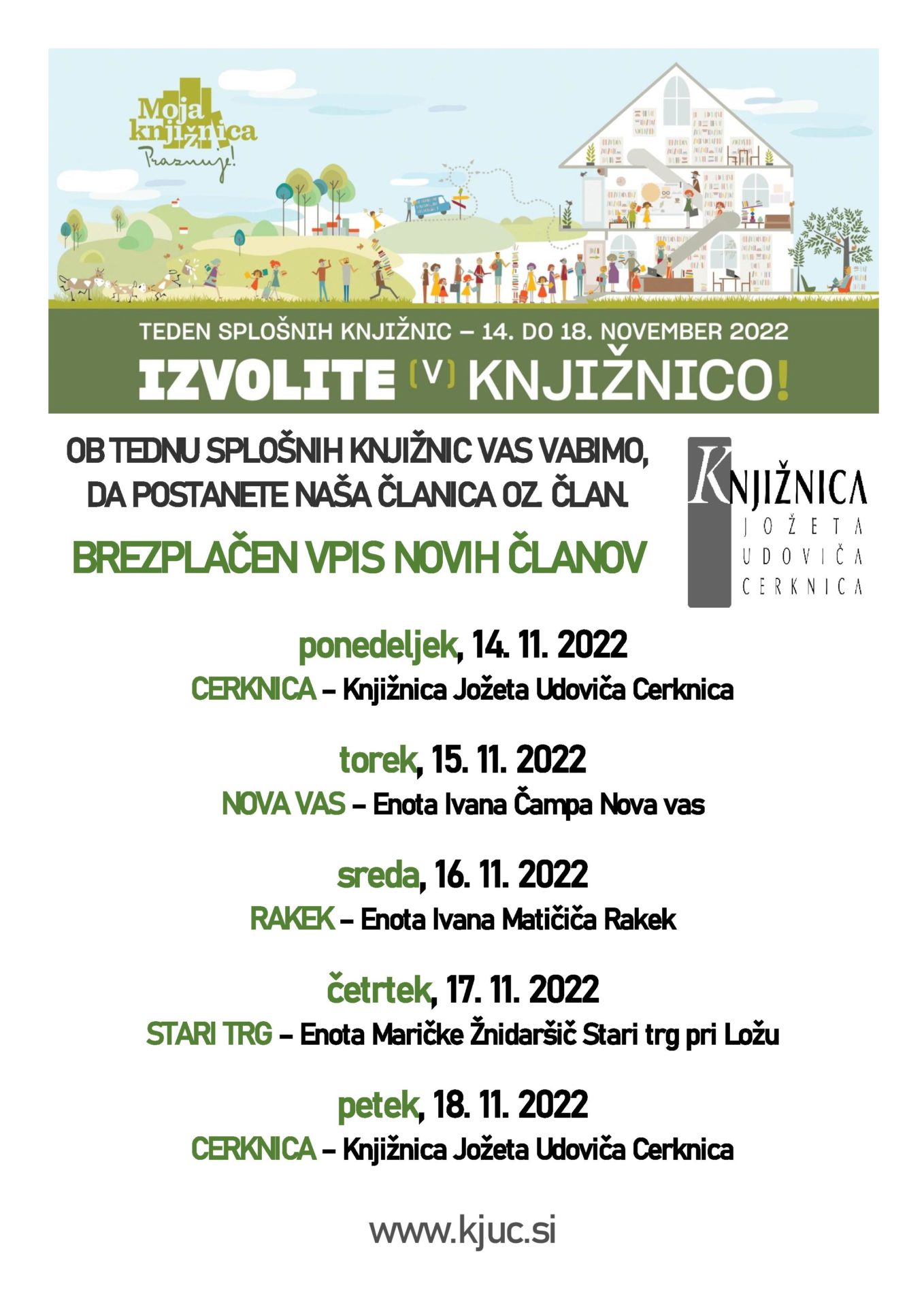 Brezplačen vpis ob Tednu splošnih knjižnic - Izvolite (v) knjižnico