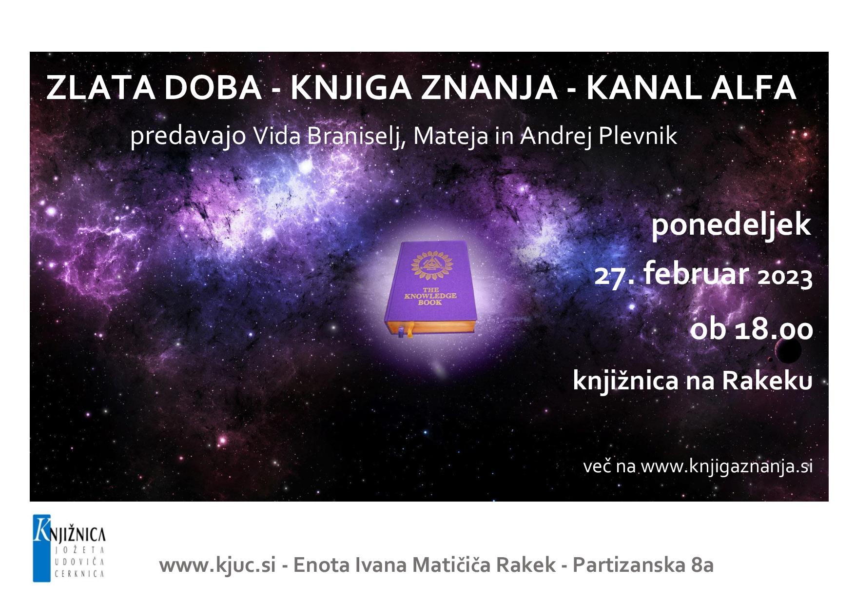 Zlata doba - Knjiga znanja - predavanje