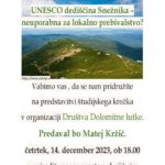 Matej Kržič: UNESCO dediščina Snežnika – neuporabna za lokalno prebivalstvo?