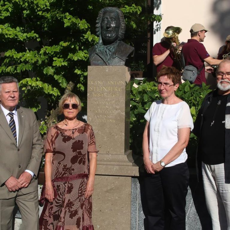 Odkritje doprsnega kipa Franca Antona Steinberga (1684‒1765)